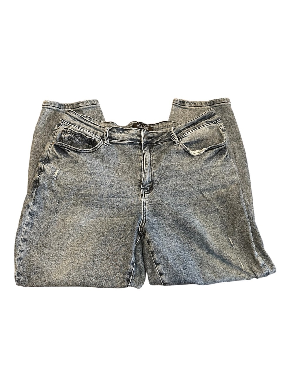 Judy Blue Faded Light Blue Straight Leg Jeans - Picture 1 of 3